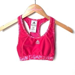 ADIDAS TECH-FIT Pink Sports Bra CLIMACOOL~Wire Free~Women's, Size Small